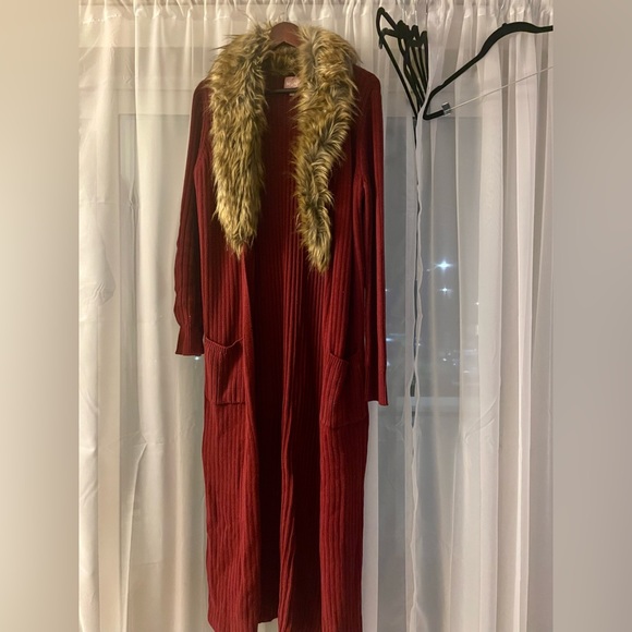 Show Me Your Mumu Lombardi Faux Fur Long Cardigan - Picture 3 of 3
